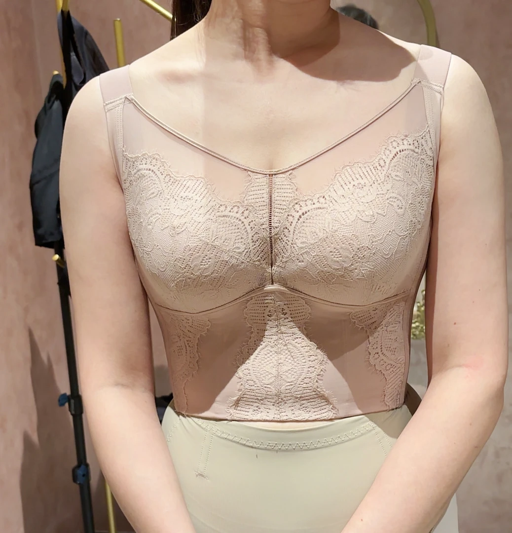 大胸显小包副乳收胃腩平后背8排扣文胸9731
