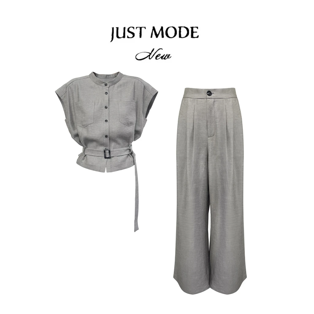 【玫瑰专属】【赫拉小姐】新款简约轻奢时尚套装女上衣+裤子两件套