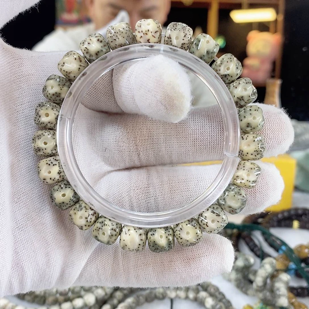 星月菩提手串韩*星月菩提雕刻手串