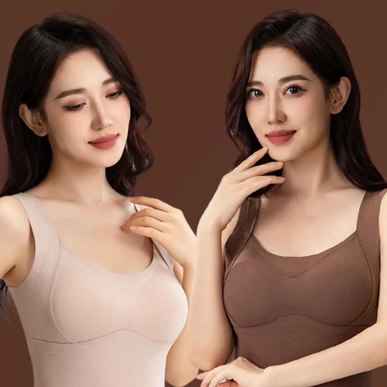 黑色咖色保暖背心