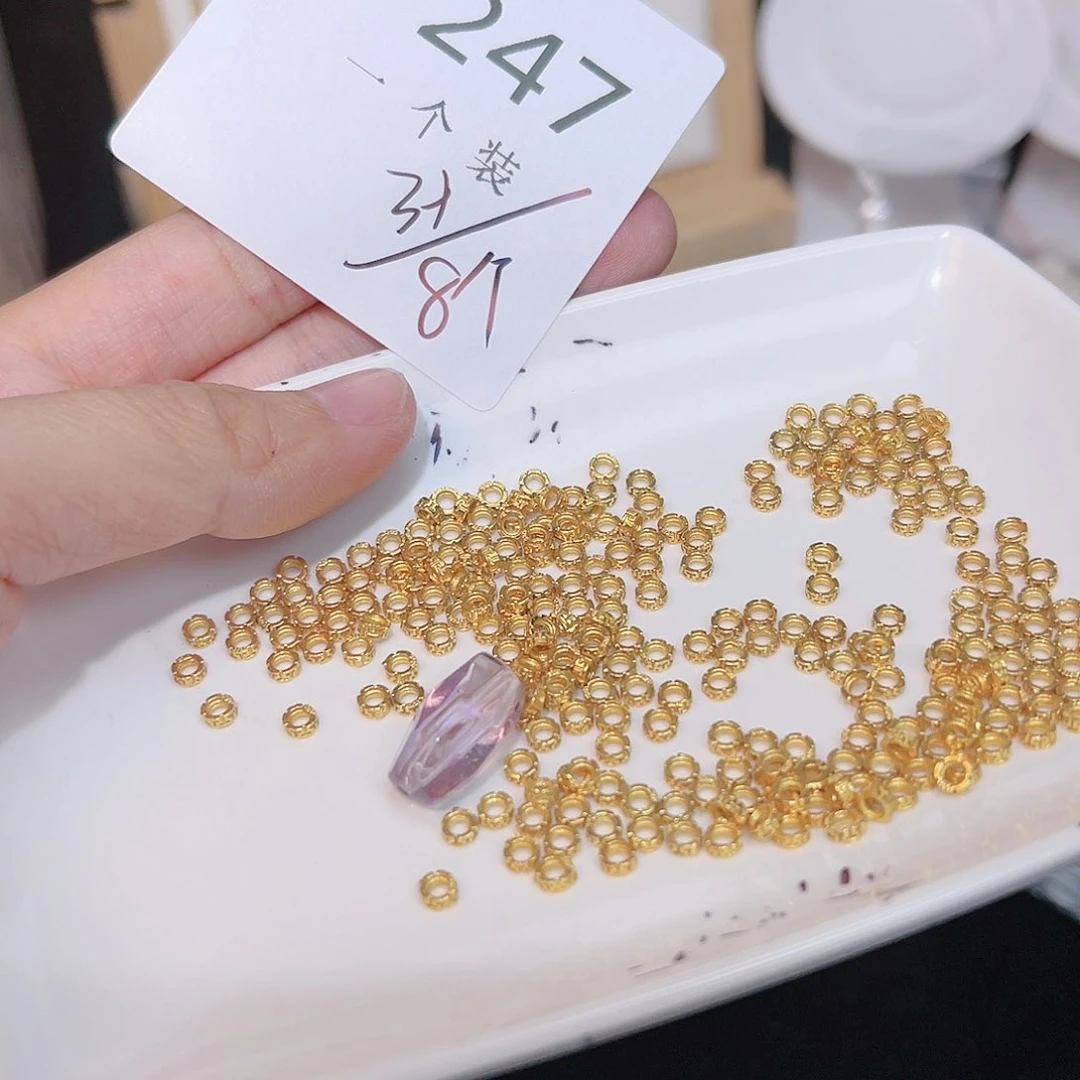 紫晶珠宝半成品银S925镀金镶嵌247