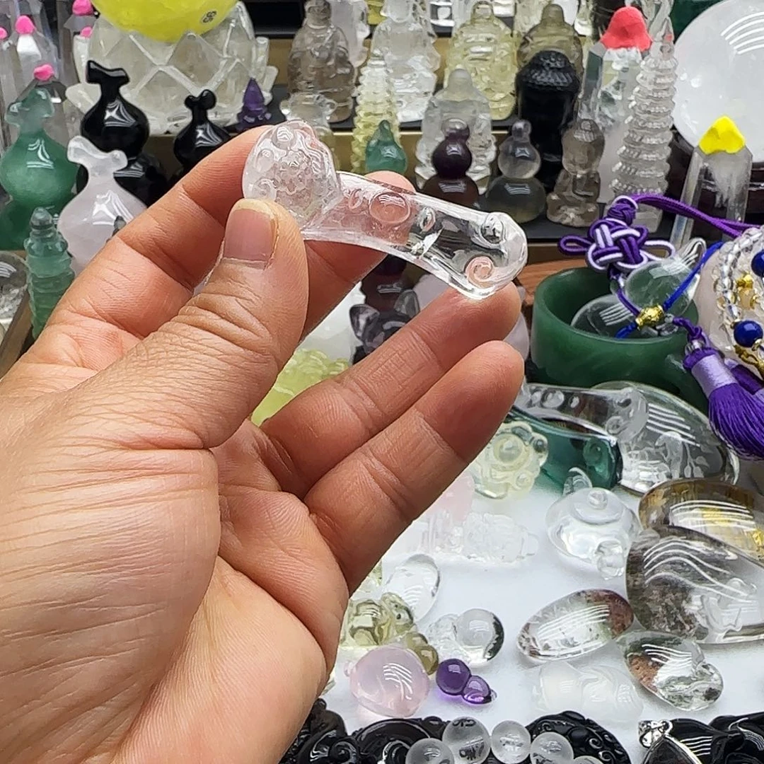 水晶车挂未镶嵌摆件