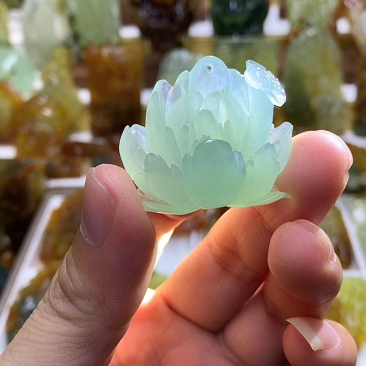 蛇纹石玉未镶嵌珠宝半成品