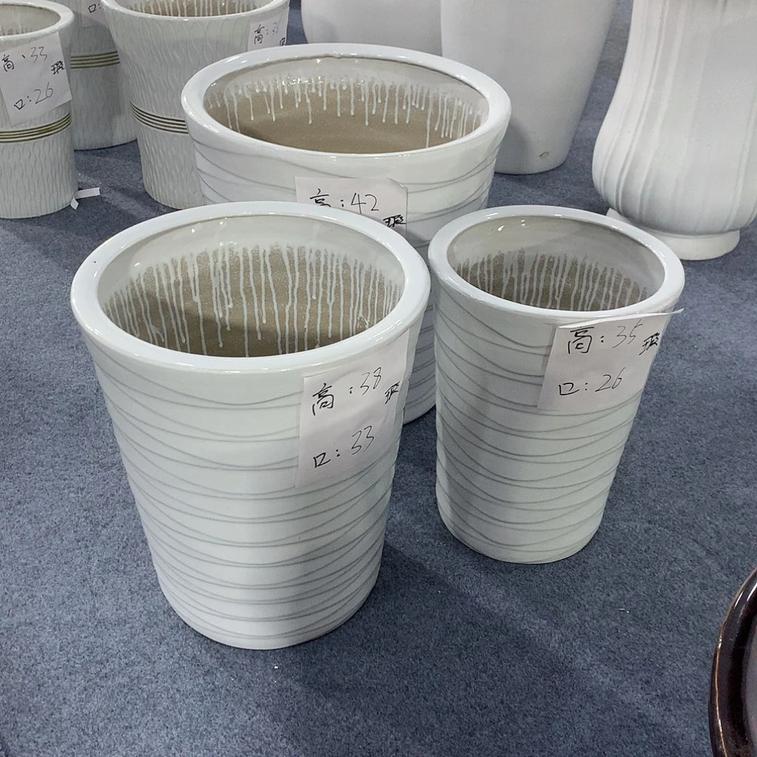 高温陶瓷花盆微瑕