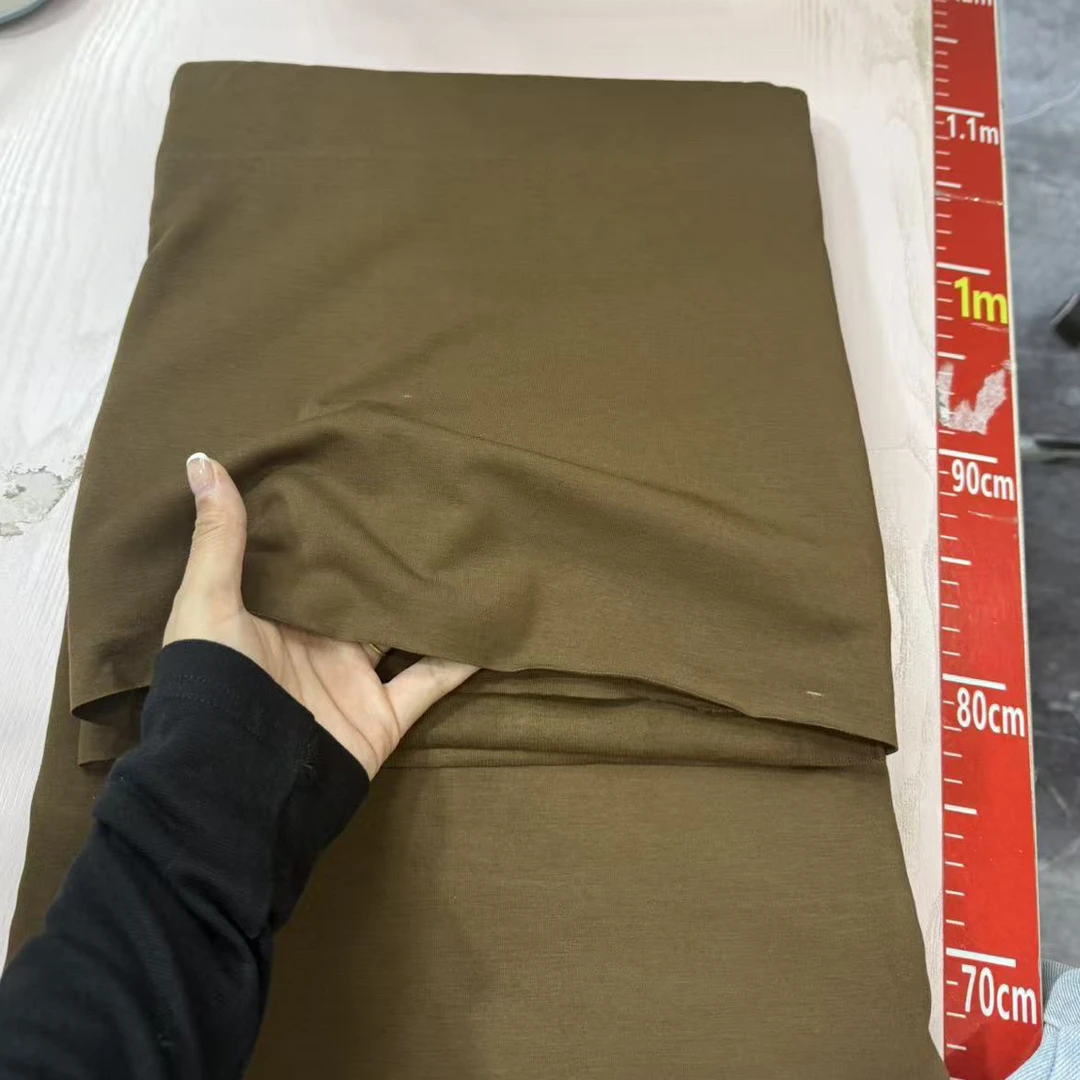 布料小曼小芬咖色茶花油自发热1-1.2-1.5米多拍连裁