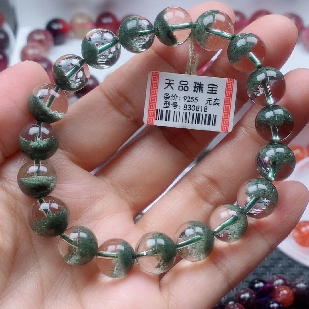 水晶手链未镶嵌绿幽灵手链830818