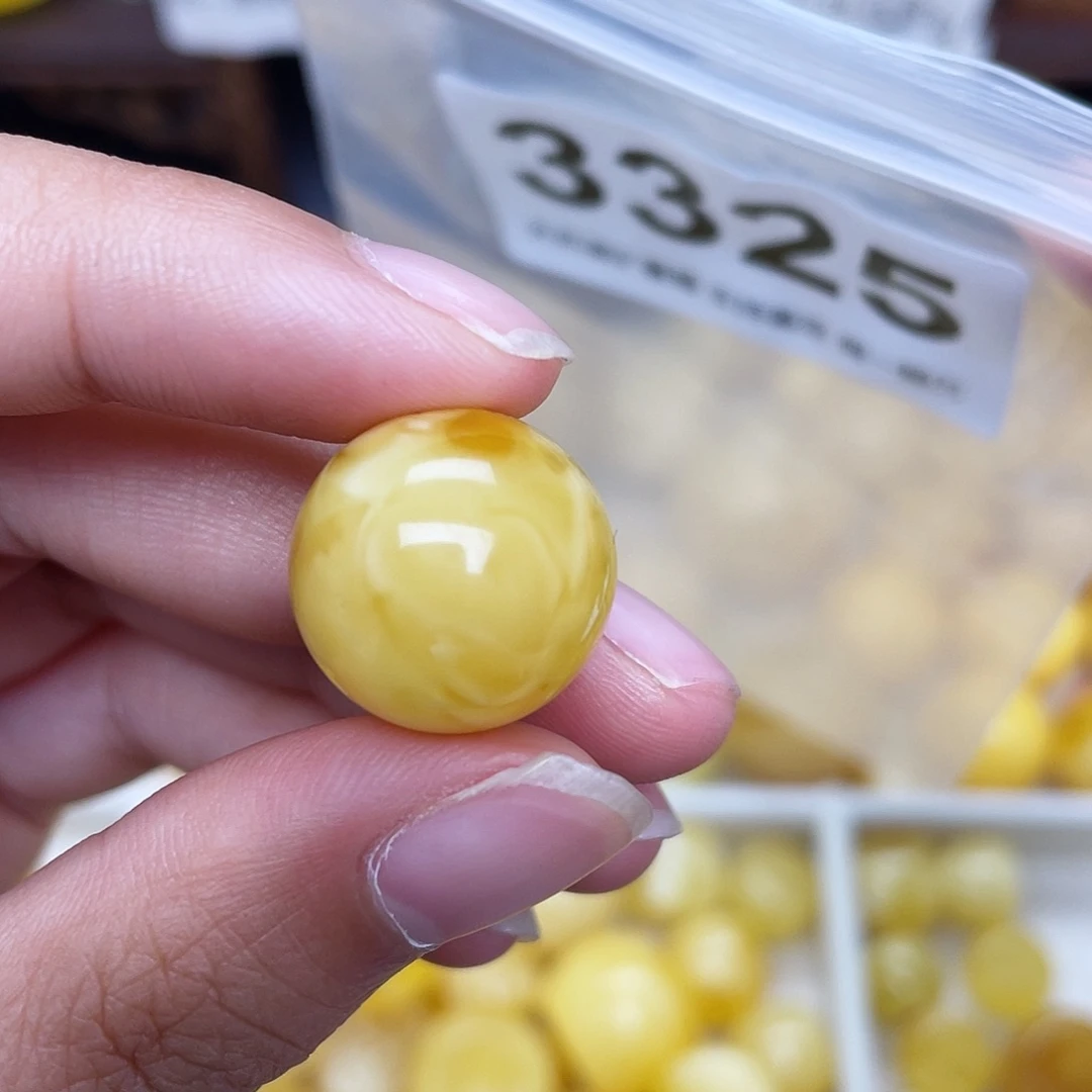 蜜蜡未镶嵌珠宝奇石粉16.5