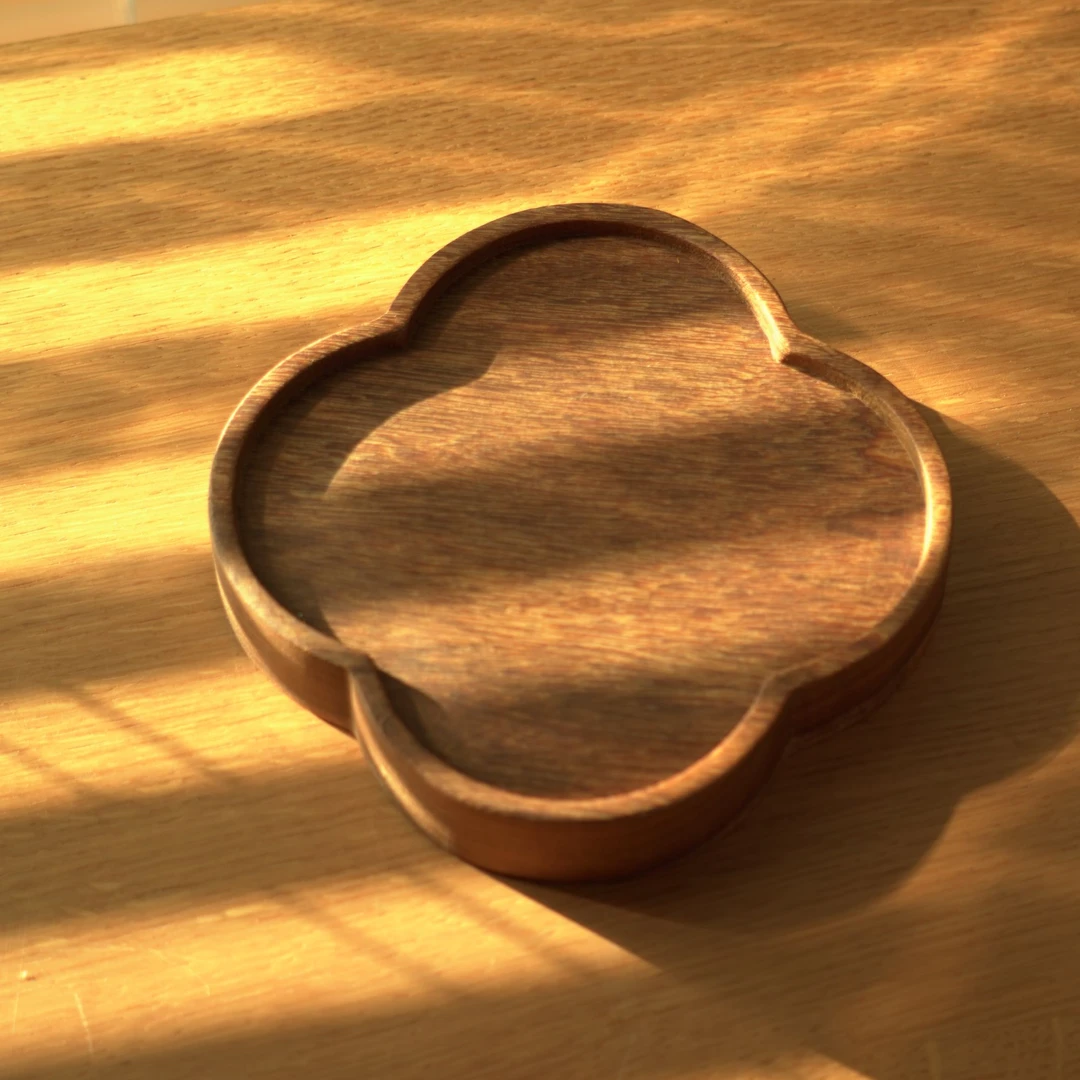 伊隆山  如意壶承  柚木整木雕刻 中式美学