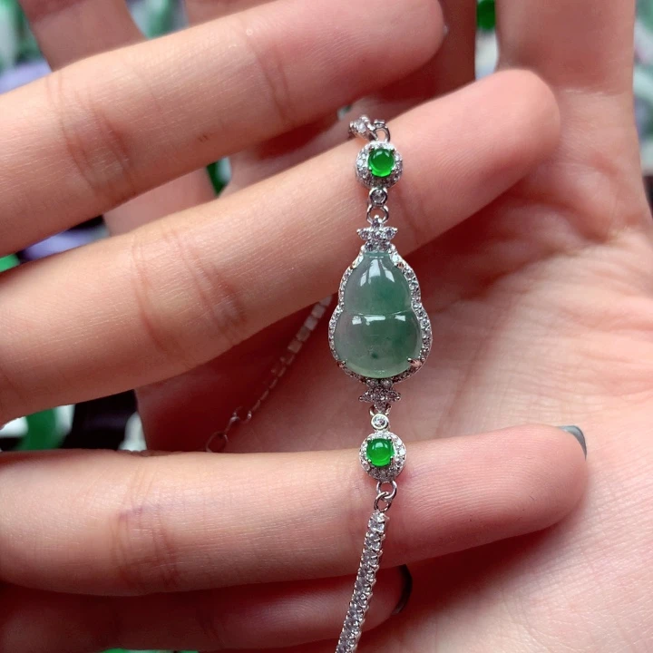 颈饰银S925镶嵌翡翠翡翠