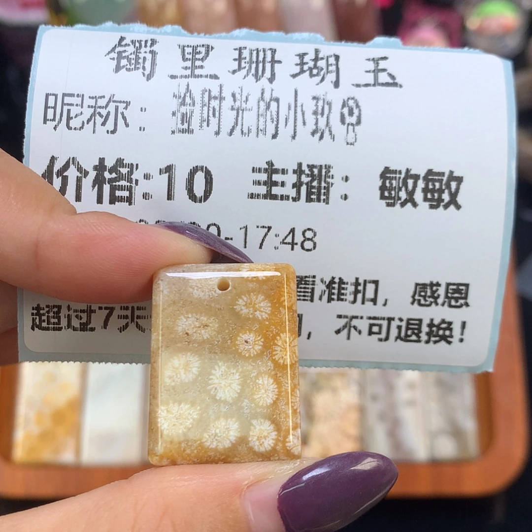 【闪购商品】颈饰未镶嵌硅化珊瑚（珊瑚玉）捡****?
