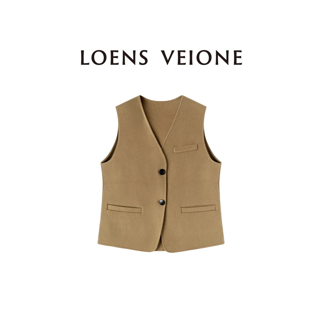 LOENS VEIONE/罗拉【鲲之梦境】【澳毛+羊绒】轻奢马夹24CVDB0314N