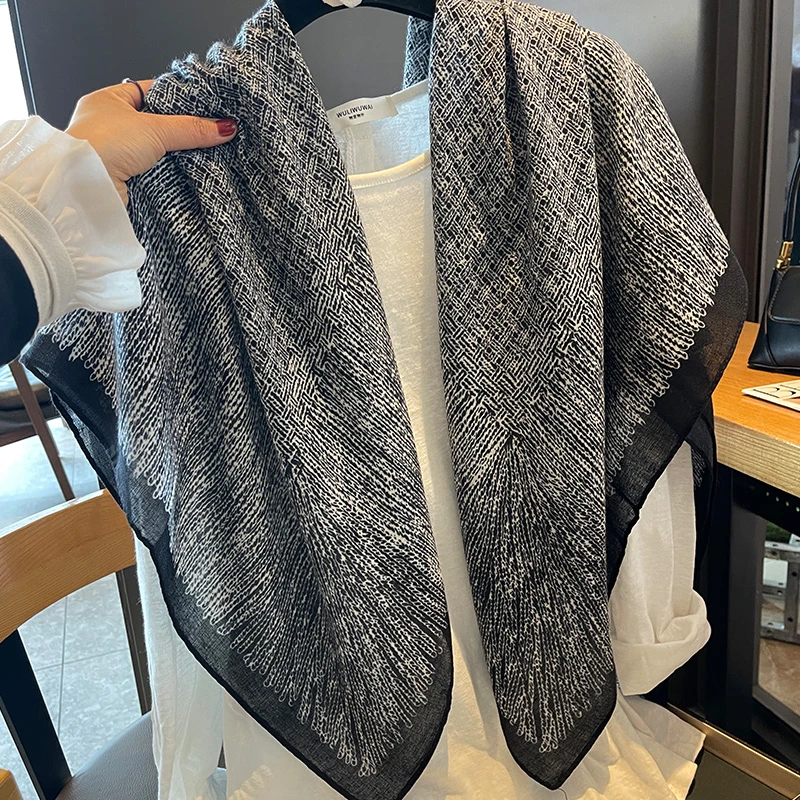 Miss Silas春夏新款时尚百搭旅游外搭空调房披肩丝巾大方巾围巾女