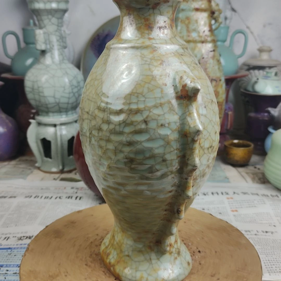 瓷片自选器型官窑生锈瓷