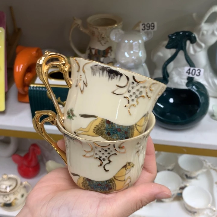 摆件微瑕陶瓷介意勿拍