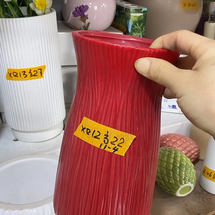 陶瓷花盆有孔 瑕疵介意勿拍