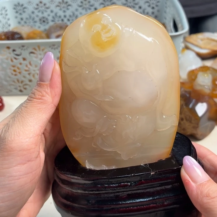 玛瑙/玉髓未镶嵌吊坠(不含链)