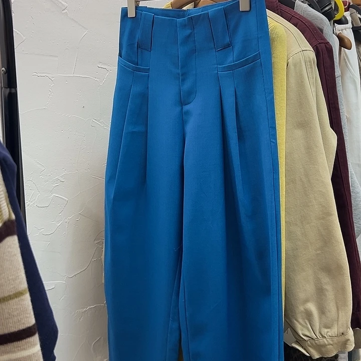 今天新款 蓝色西裤S