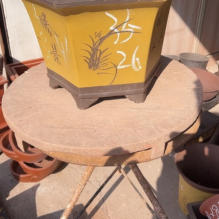 紫泥花盆透气花盆