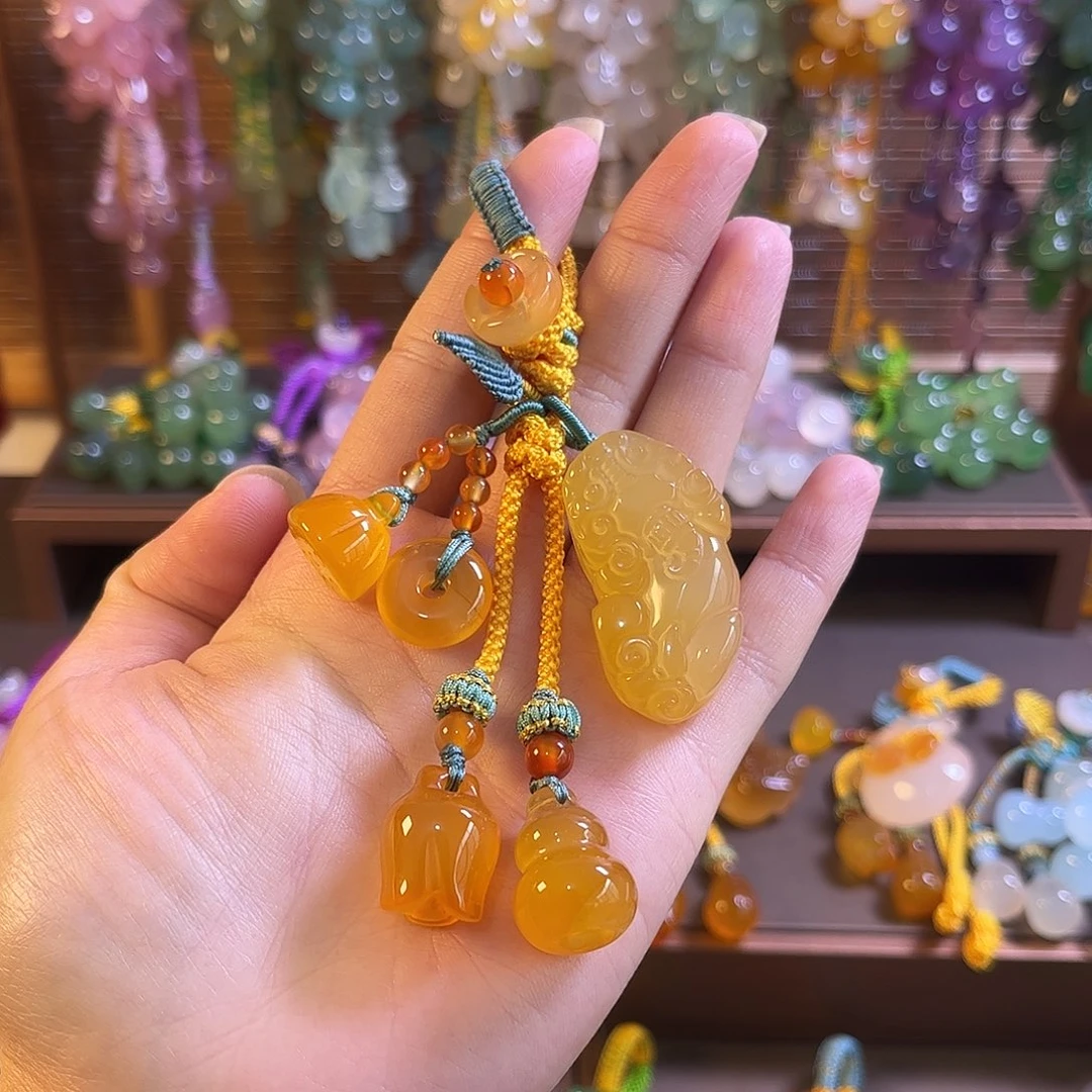 玛瑙/玉髓未镶嵌车挂