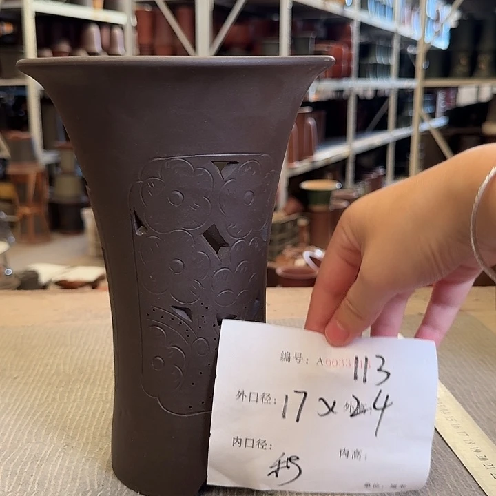 紫砂花盆紫砂花盆