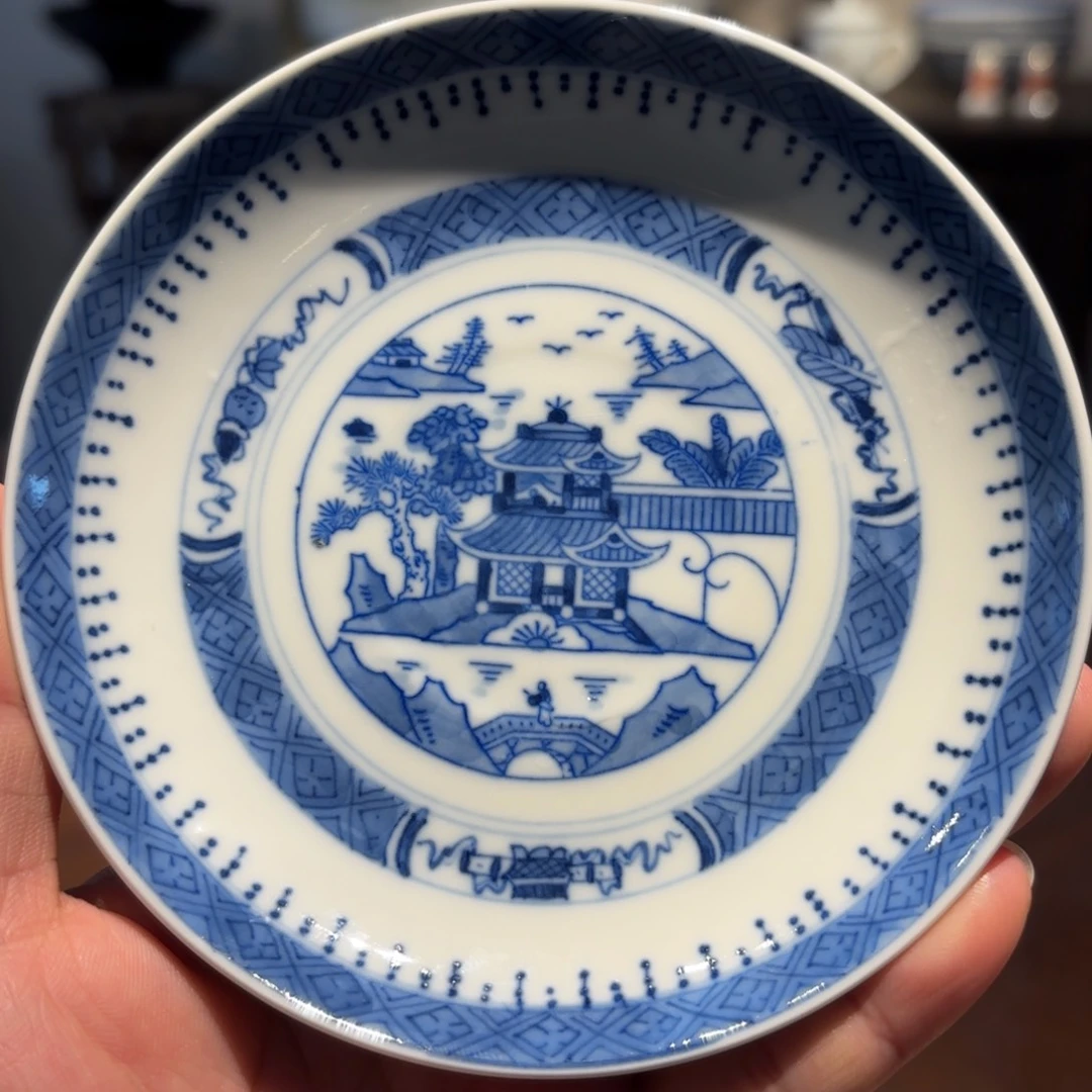 景德镇青花梧桐小碟