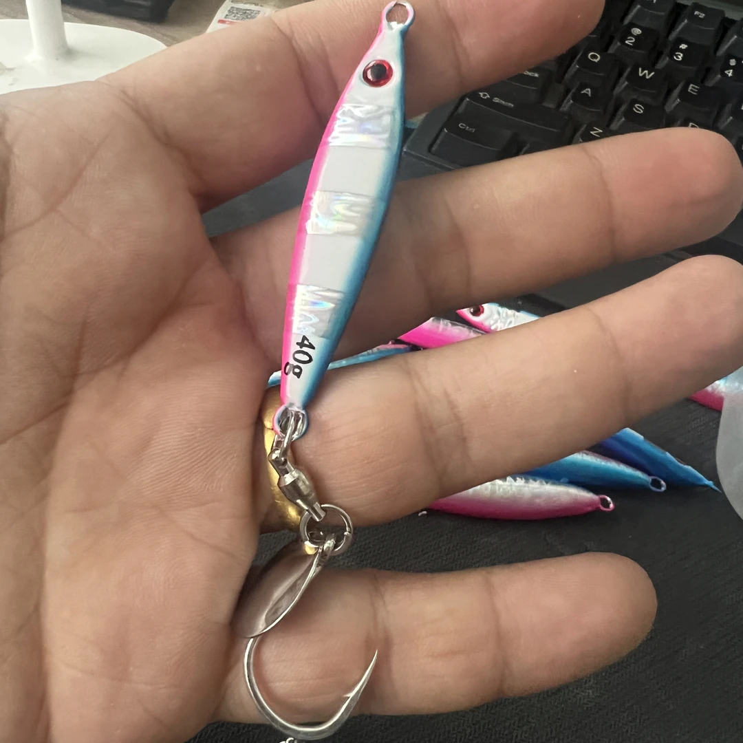 40克压铸小胖子，近海船钓路亚铁板饵带钩适用于鲅鱼带鱼马鲛等