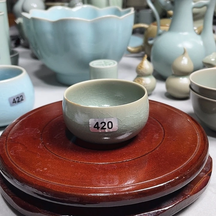420柴烧仿古釉小禅定