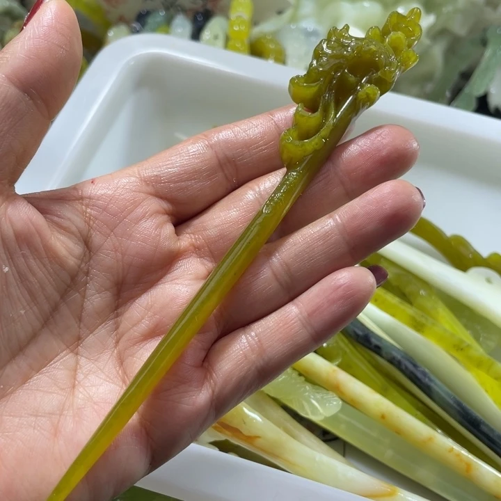 岫玉未镶嵌发簪发簪