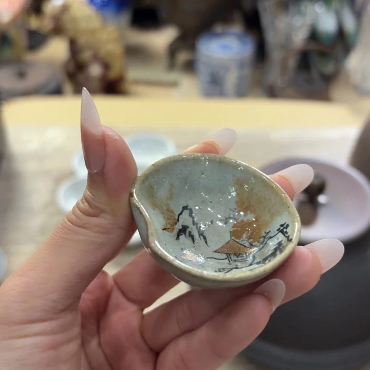 陶瓷古美术置物摆件