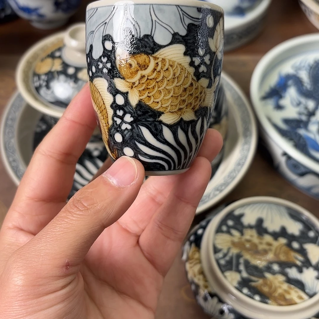 盖碗陶瓷景德镇手绘茶器