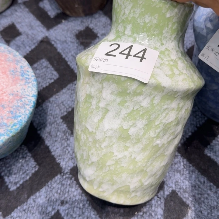 瓷片景德镇高温花器编码244高23口7默认无孔