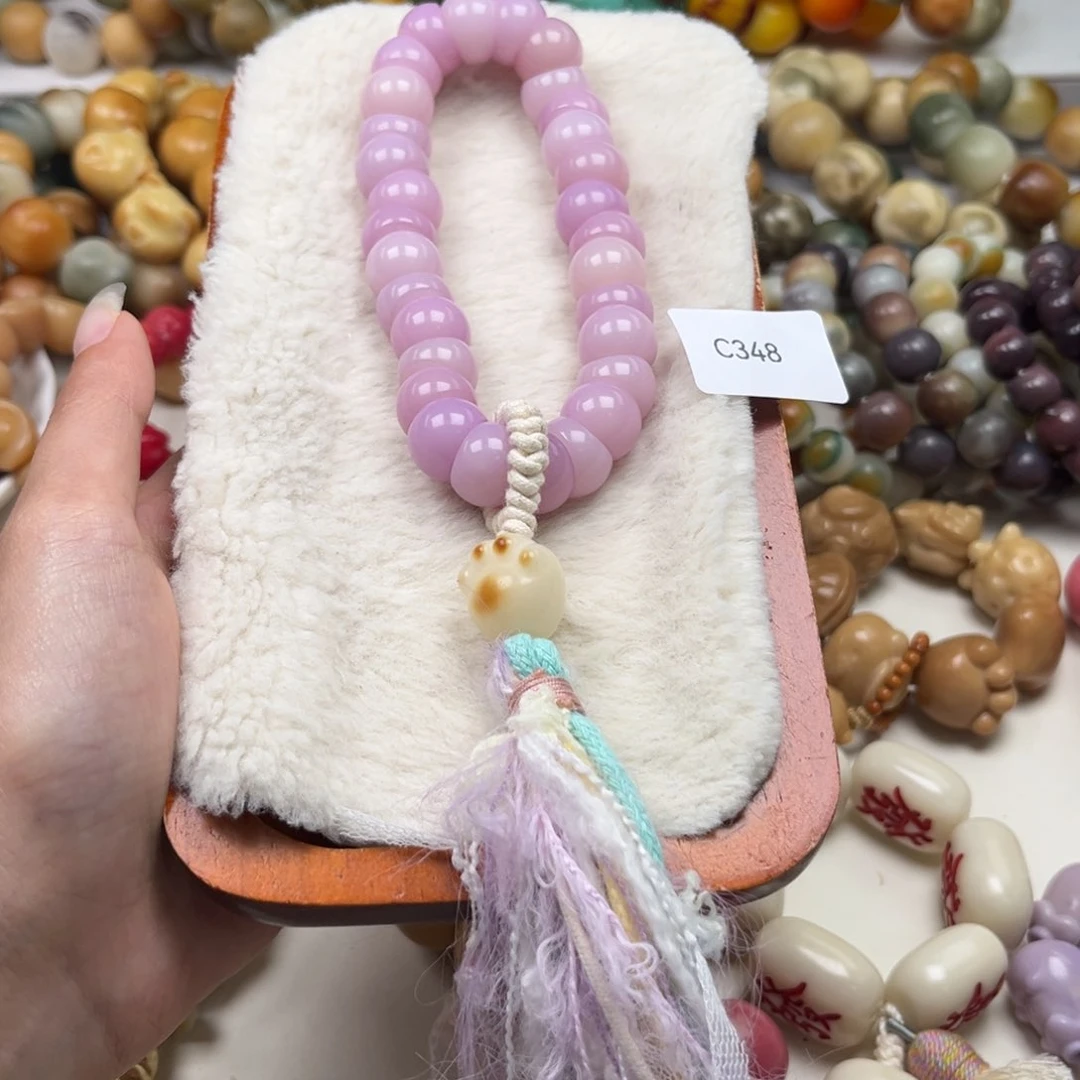 菩提根/象牙果手串通货c348蒜瓣手持随机一串13m