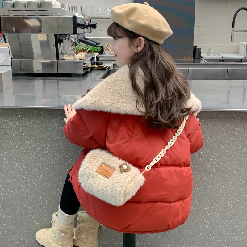 女童冬装羽绒服2025新款儿童网红女孩秋冬季加厚保暖90白鸭绒外套