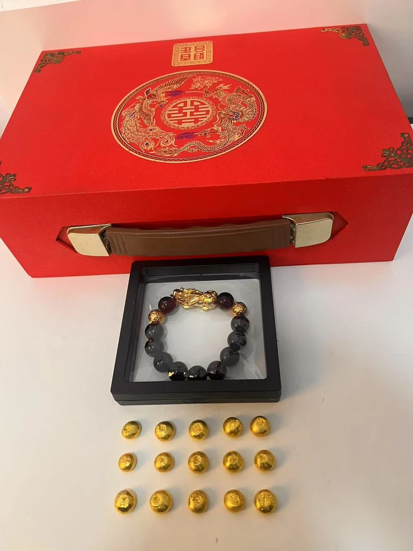 【定制链接 皮丘】金色古玩收藏老料摆件手把件 可佩戴