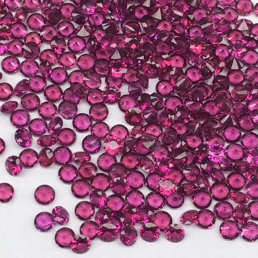 天然石榴石正圆切80分多样性发其一