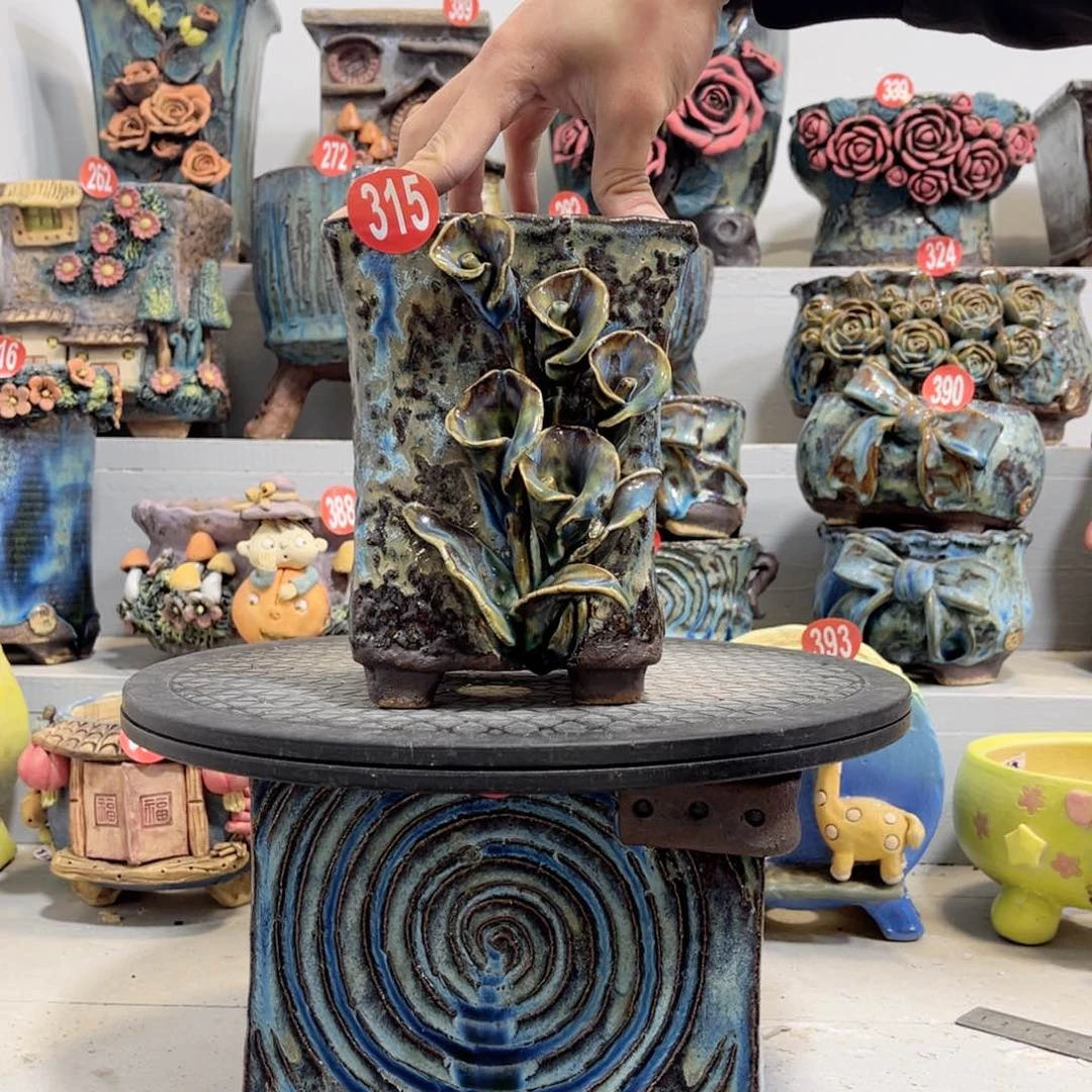 陶瓷315号陶然花盆