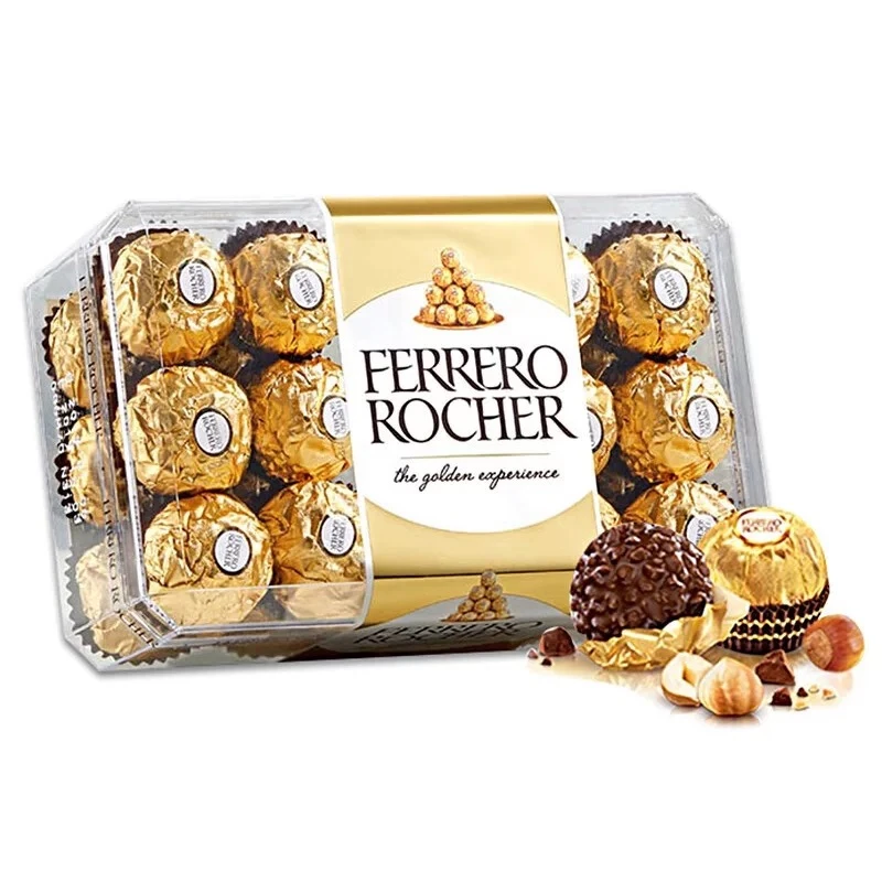 意大利原装进口金莎T30榛果夹心威化巧克力球T30粒礼盒装年货喜糖