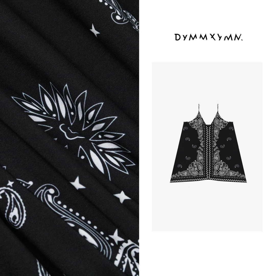 【DYMMXYMM】- .夏款度假风极简双色孔雀羽吊带-5SS9600