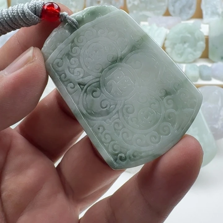 翡翠未镶嵌颈饰天然缅甸A货翡翠