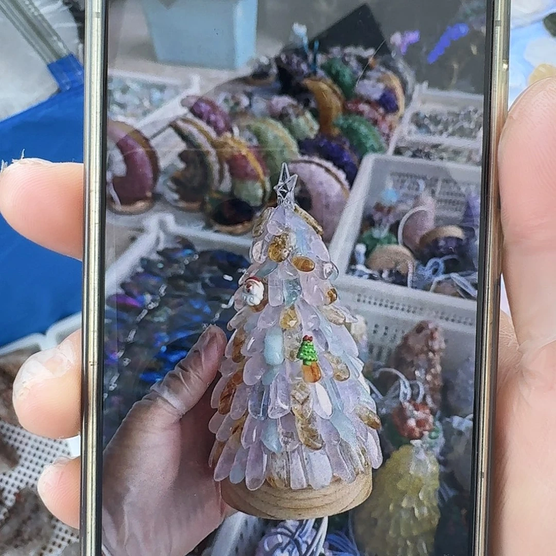 平***生黄晶未镶嵌手链粉