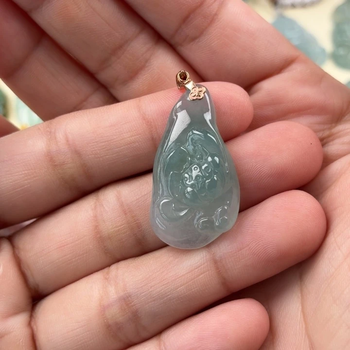 颈饰未镶嵌翡翠天然翡翠a货