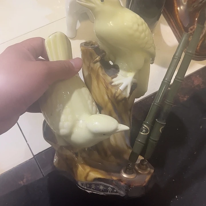 摆件，烧制问题都是正常的10号微瑕疵