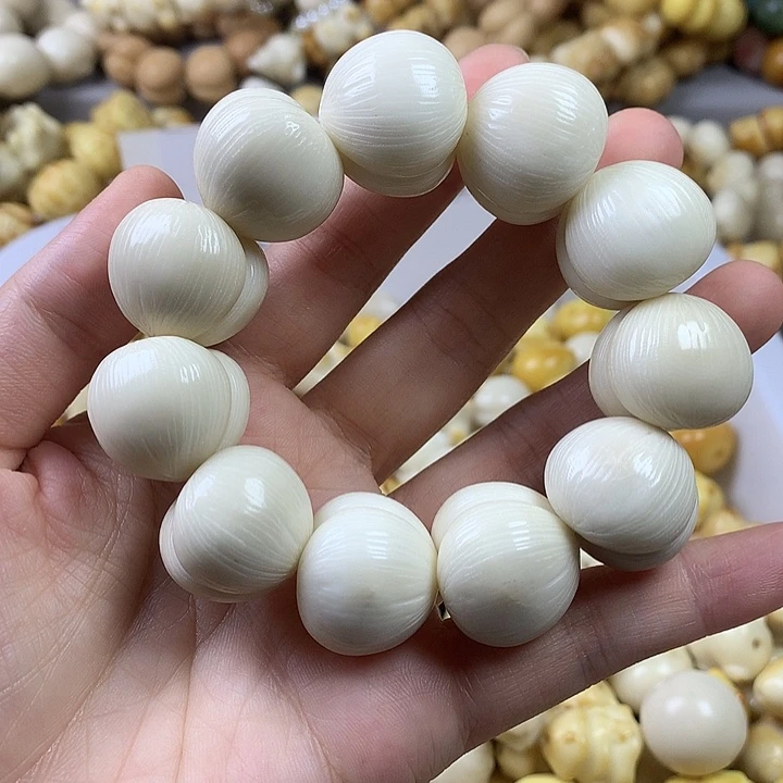 手串菩提根/象牙果象牙果瑕疵 不退不换