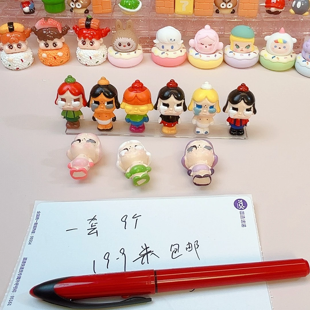 树脂手绘哭娃一套9个