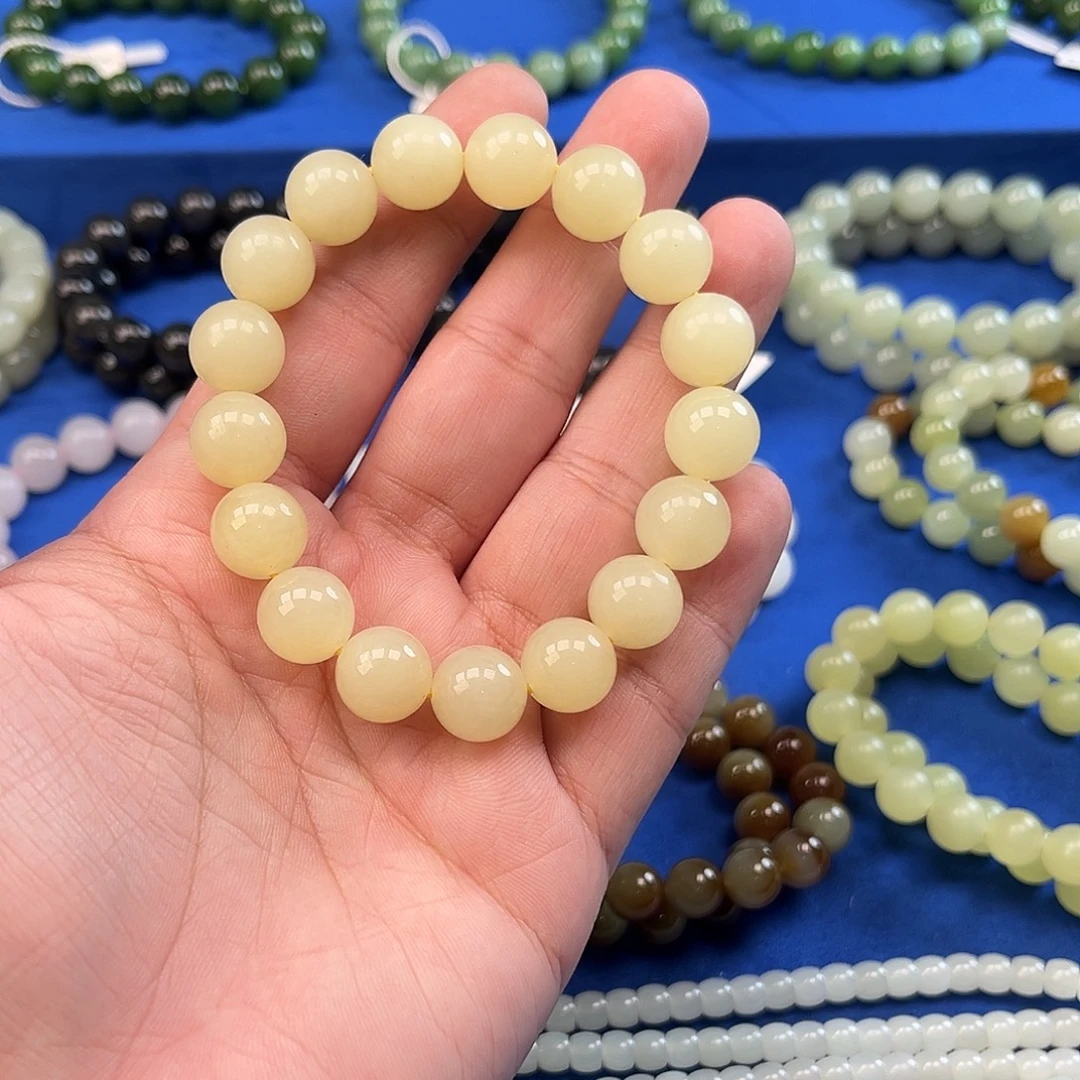 和田玉未镶嵌手链