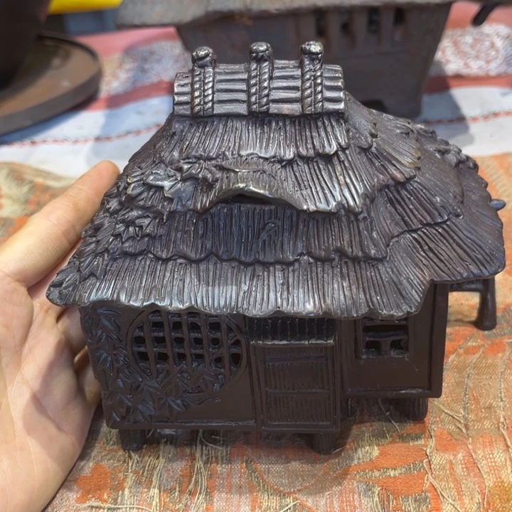 蜜安罐瓷香炉锡茶则