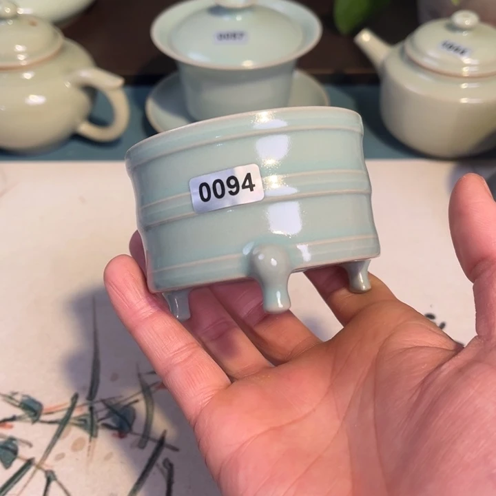 瓷杯子0094 青鸾汝瓷汝州发货