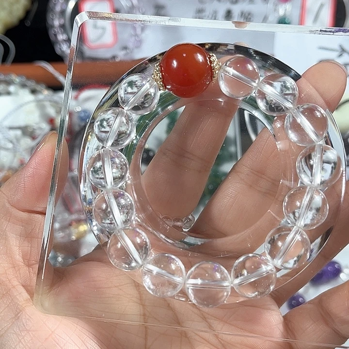 合金水晶手链一点红