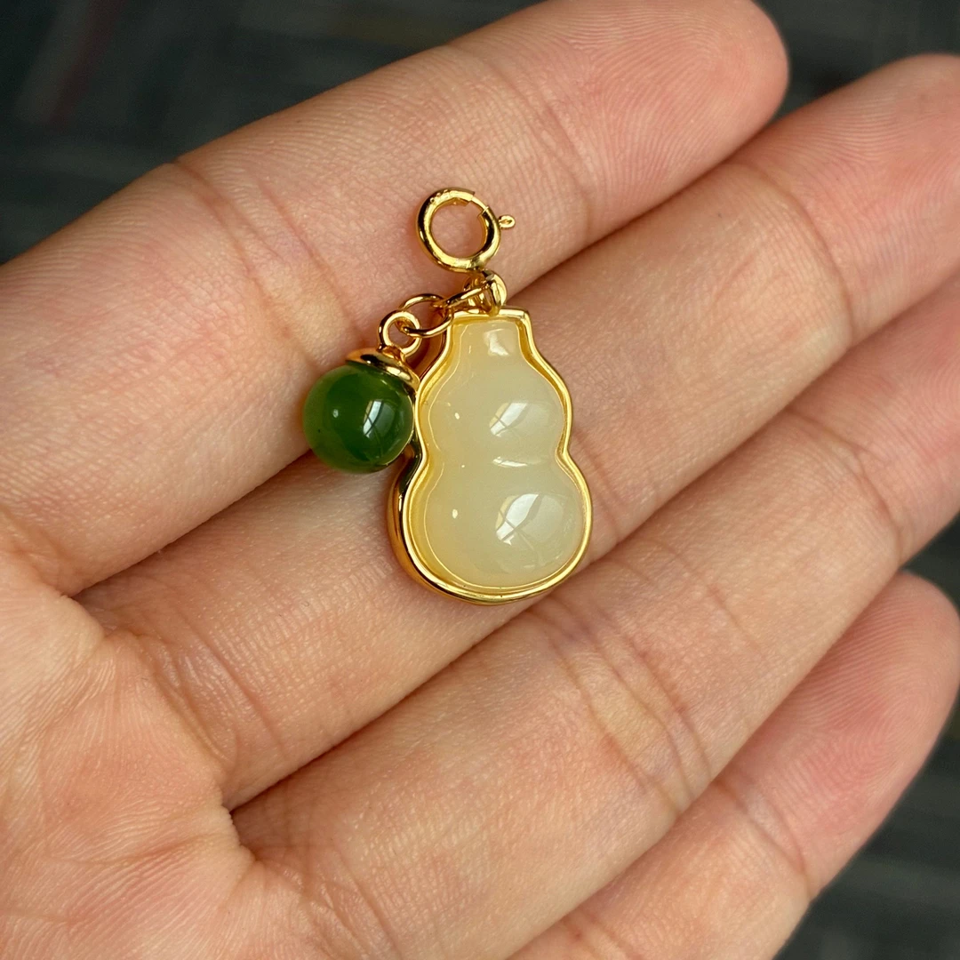 和田玉葫芦吊坠【小北质检】ZJH25Z1多样性发一