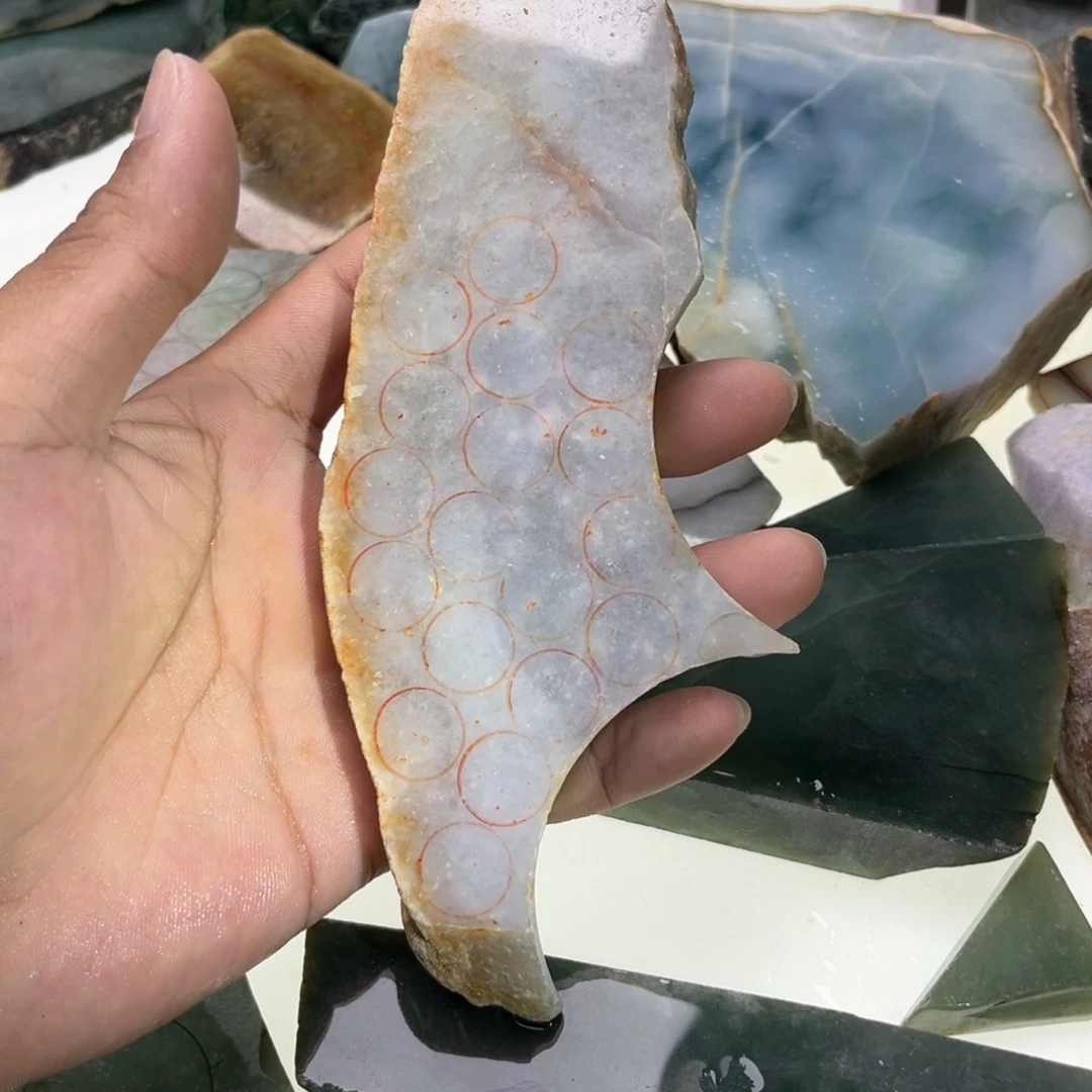 翡翠散珠纯天然缅甸翡翠A货